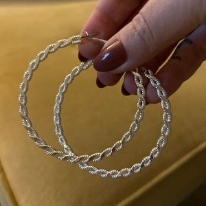 Silver Hoop Earrings